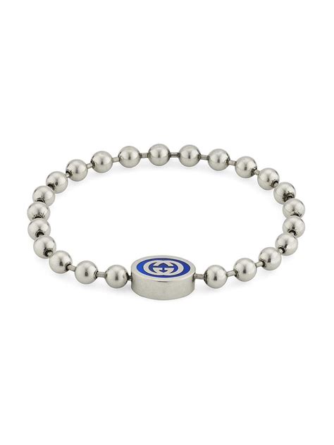 gucci interlocking boule chain bracelet.